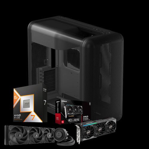 SpecMaxx Powerhouse Gaming PC (Ryzen 7 9800X3D & AMD Radeon RX 9070 XT)